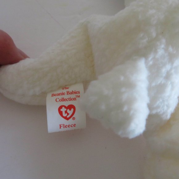 Retired Ty Beanie Baby Fleece (Lamb), NWT - Picture 5 of 8
